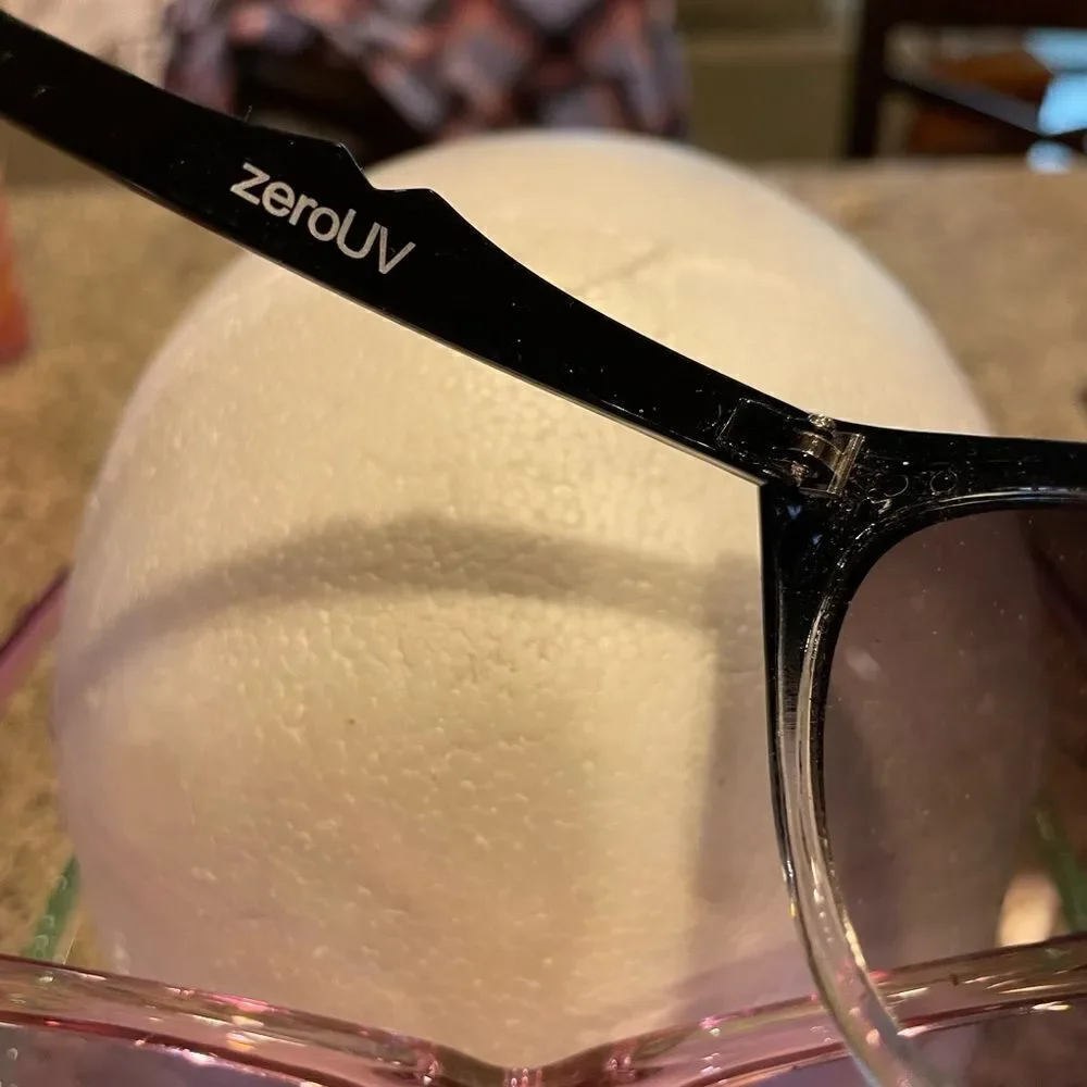 Women’s Cat Eye Sunglasses Black Pink Green Sparkle